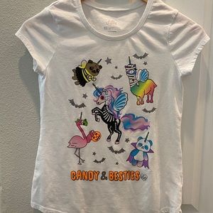 Justice girls graphic Halloween t-shirt